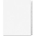 Avery Dennison Avery Legal Exhibit Reference Divider, 101 to 125, 8.5"x11", 1 Tab/25 Sets, White/White 1334